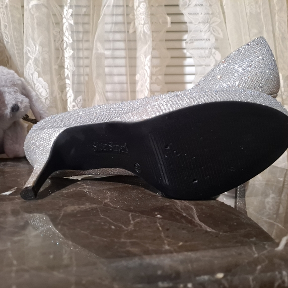 Silver Rhinestone Heels - Picture 4 of 5